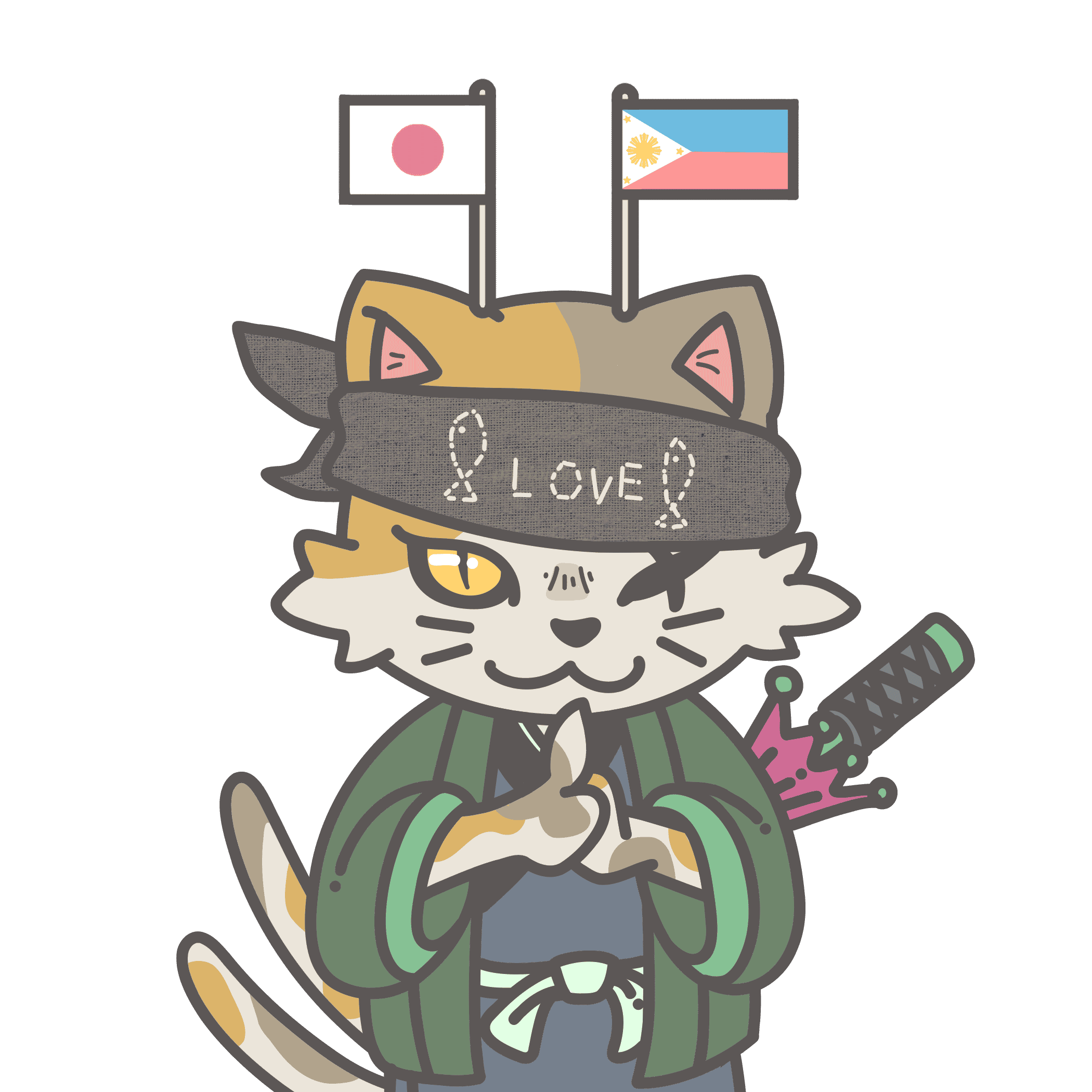 NEKOMATA-green #2836
